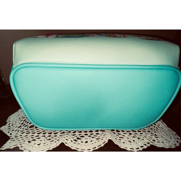 Loungefly Floral Stitch Scrump Green Mini Backpack Wallet - Picture 7 of 10